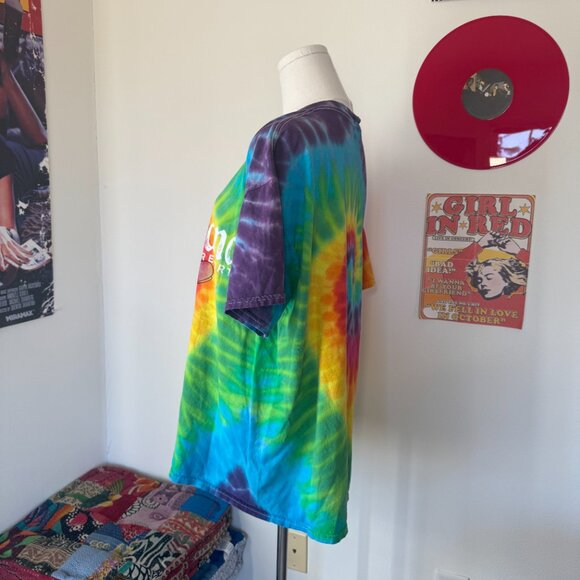 Disney Parks Disneyland Retro Rainbow Tie Dye Short Sleeve Casual T Shirt - Picture 5 of 15